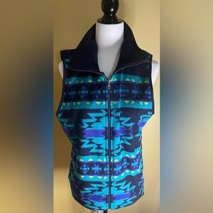 Chaps women’s Fleece vest detailed measurements